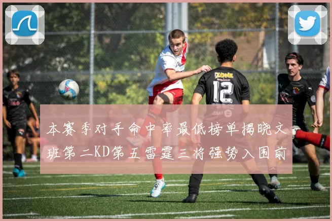 本赛季对手命中率最低榜单揭晓文班第二KD第五雷霆三将强势入围前十